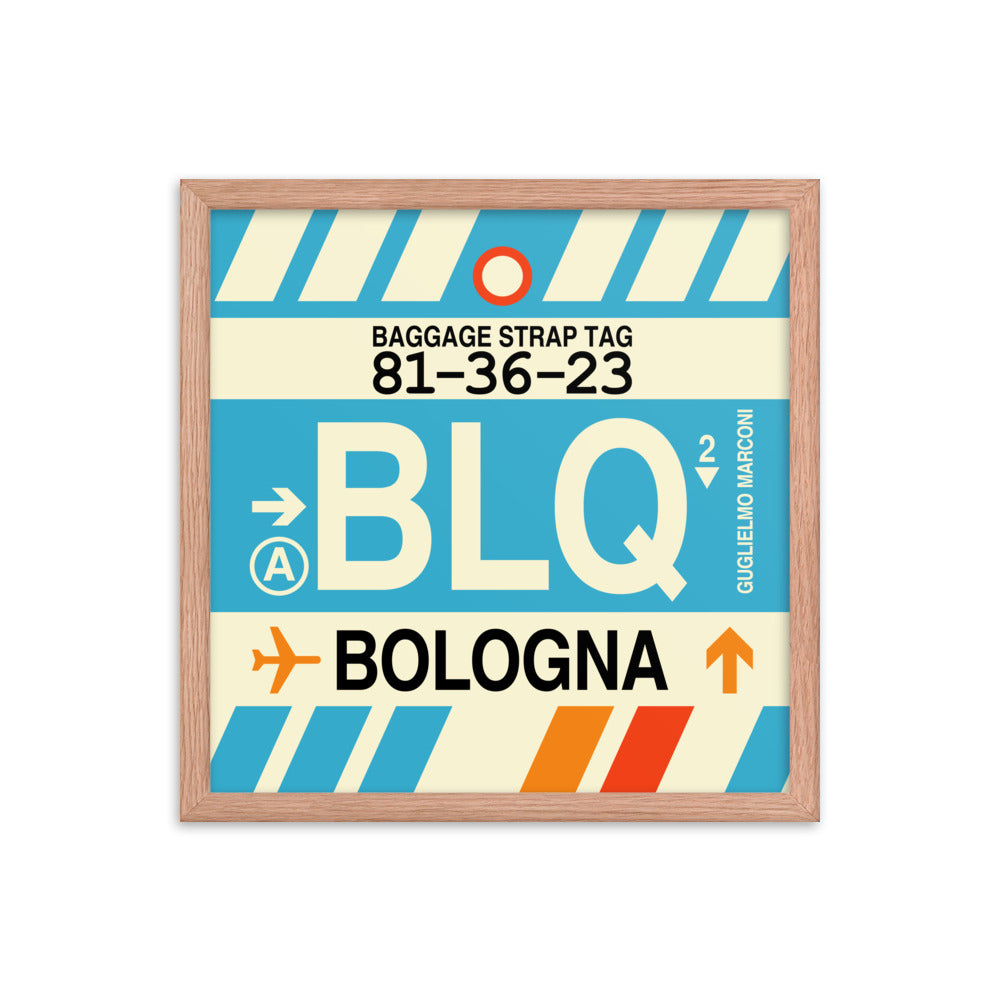 Travel-Themed Framed Print • BLQ Bologna Souvenir • YHM Designs - Image 09