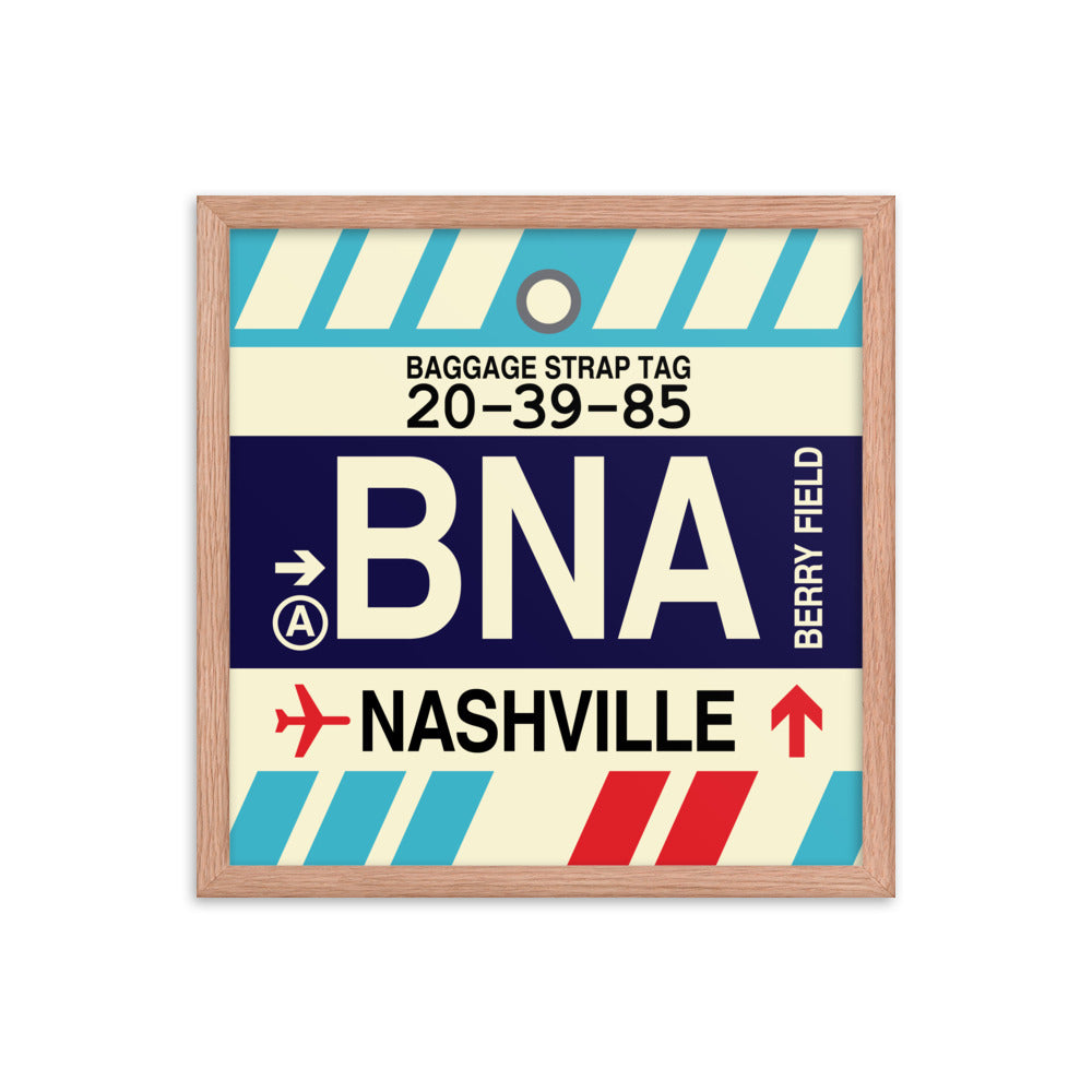 Travel-Themed Framed Print • BNA Nashville • YHM Designs - Image 09