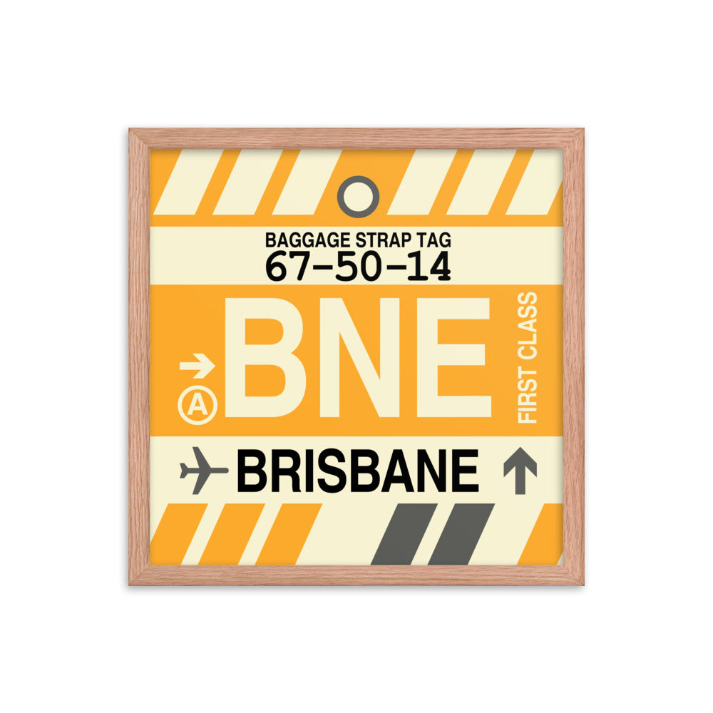 Travel-Themed Framed Print • BNE Brisbane • YHM Designs - Image 09