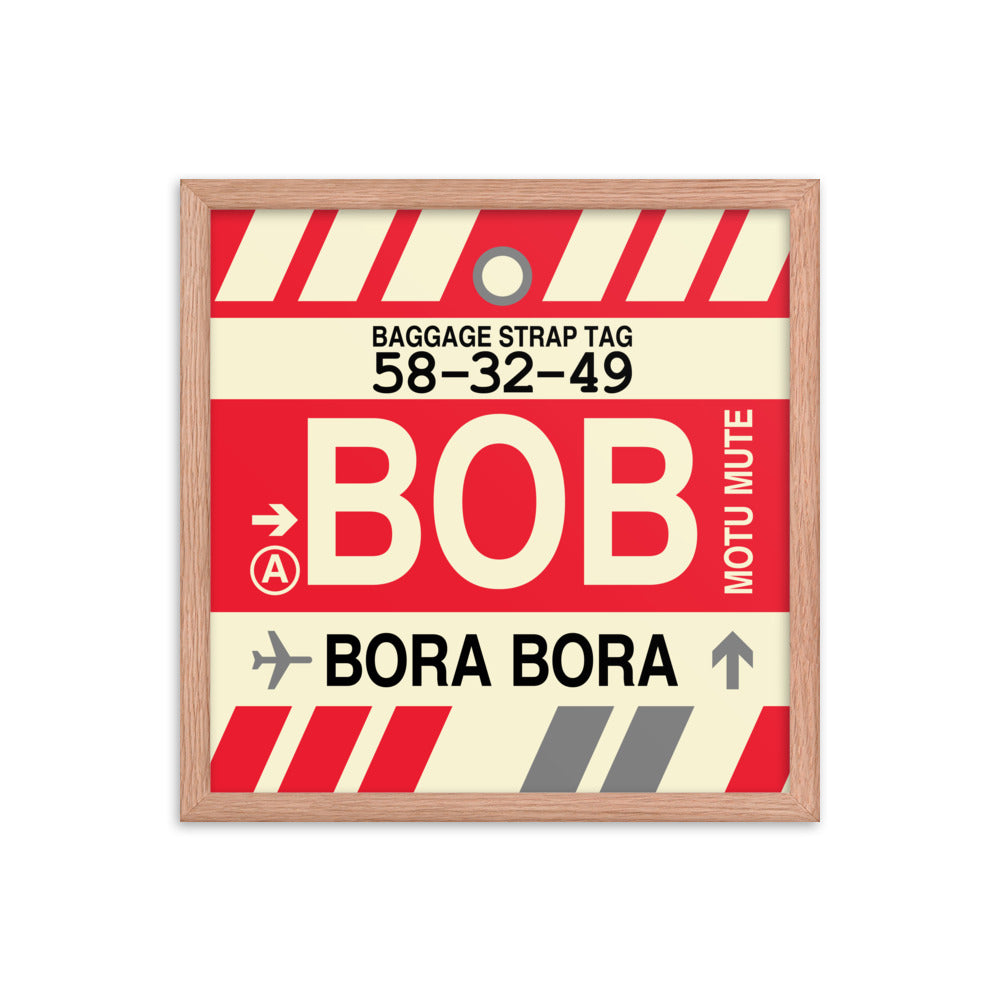 Travel-Themed Framed Print • BOB Bora Bora • YHM Designs - Image 09