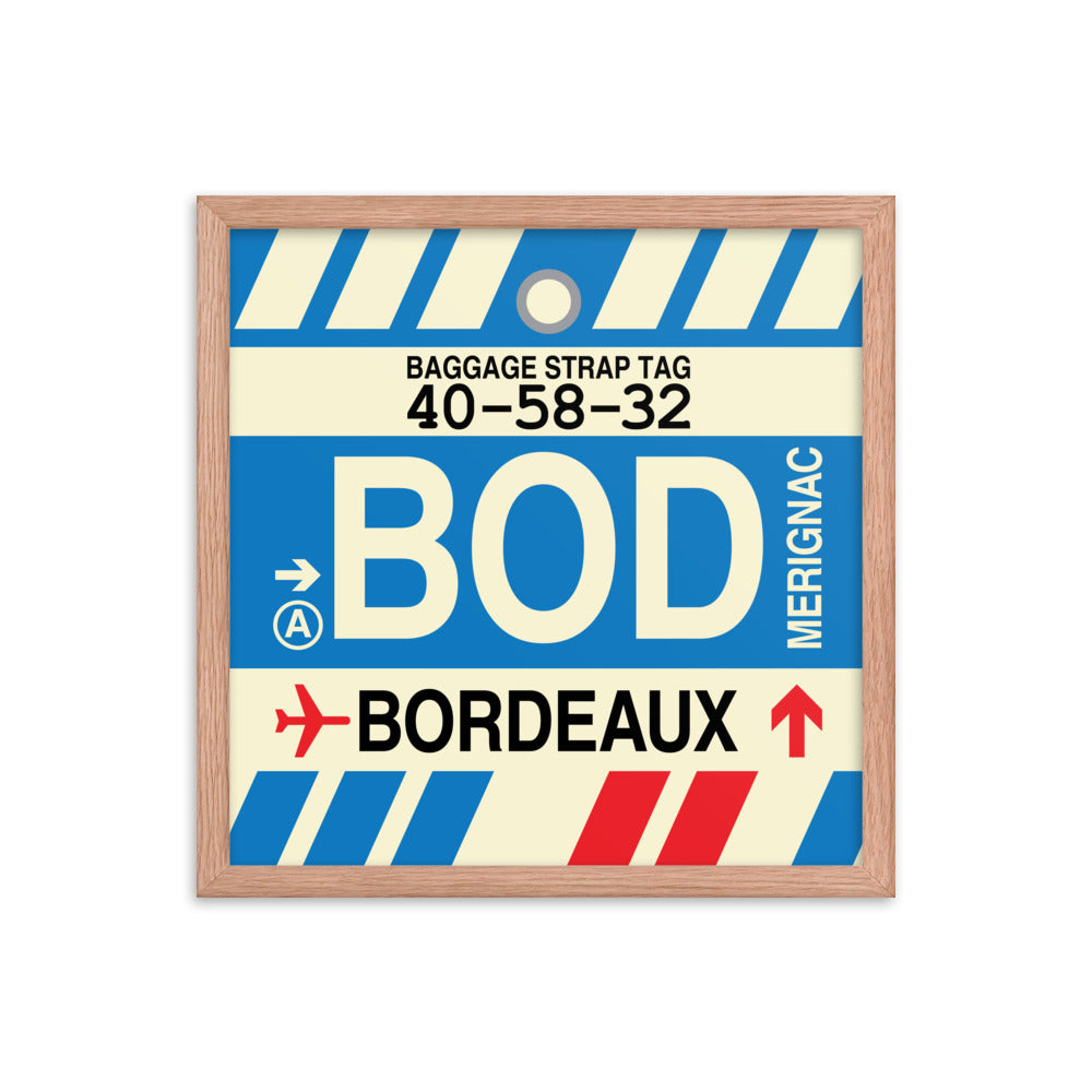 Travel-Themed Framed Print • BOD Bordeaux • YHM Designs - Image 09