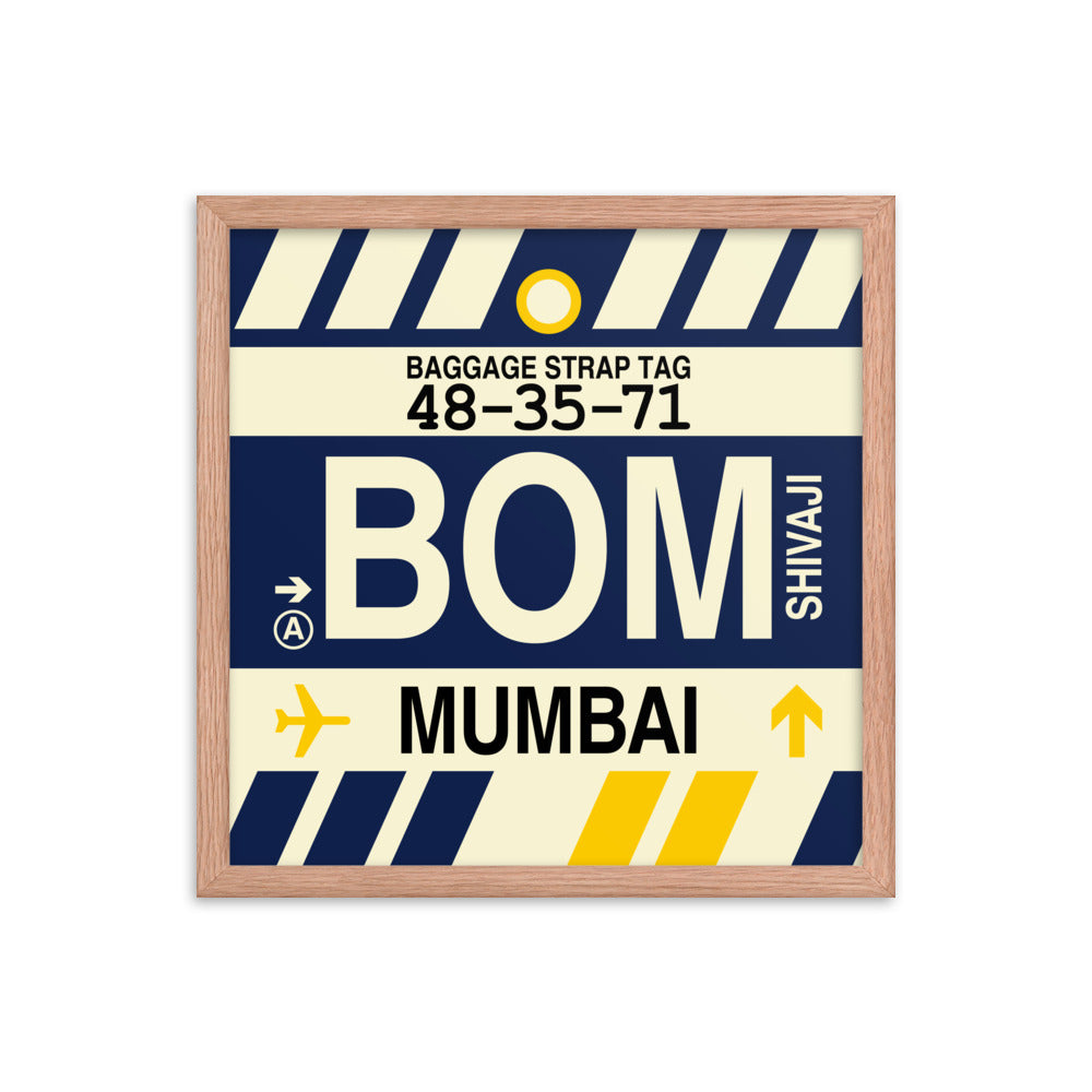 Travel-Themed Framed Print • BOM Mumbai • YHM Designs - Image 09