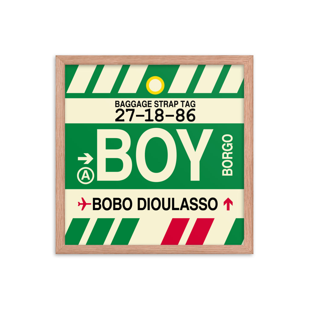 Travel-Themed Framed Print • BOY Bobo Dioulasso Souvenir • YHM Designs - Image 09