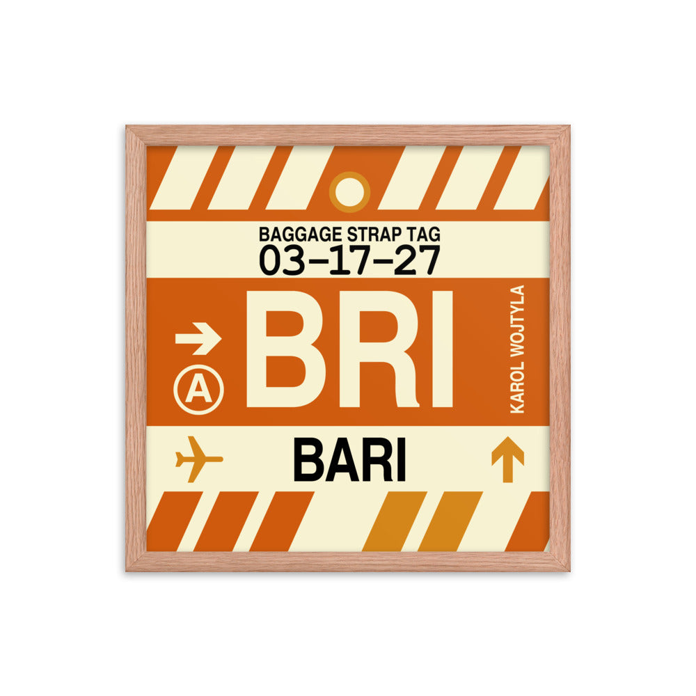 Travel-Themed Framed Print • BRI Bari Souvenir • YHM Designs - Image 09