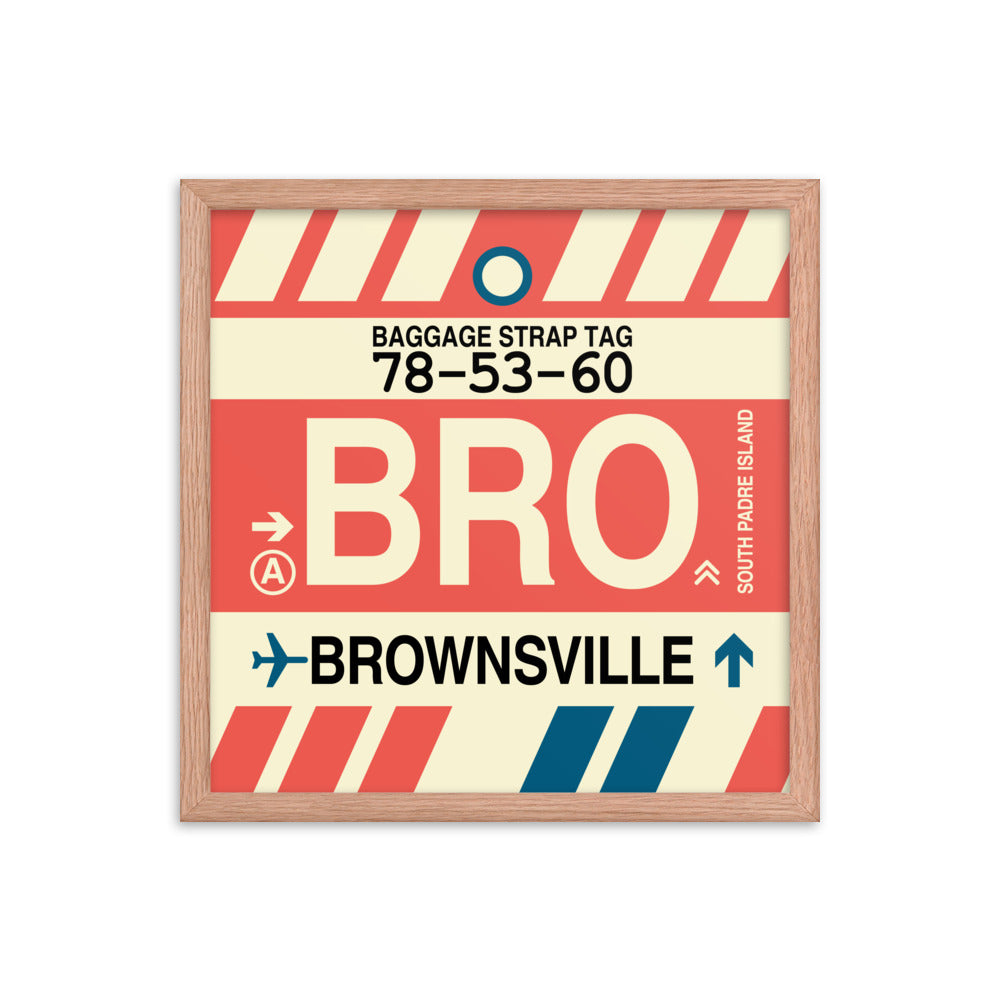 Travel-Themed Framed Print • BRO Brownsville • YHM Designs - Image 09