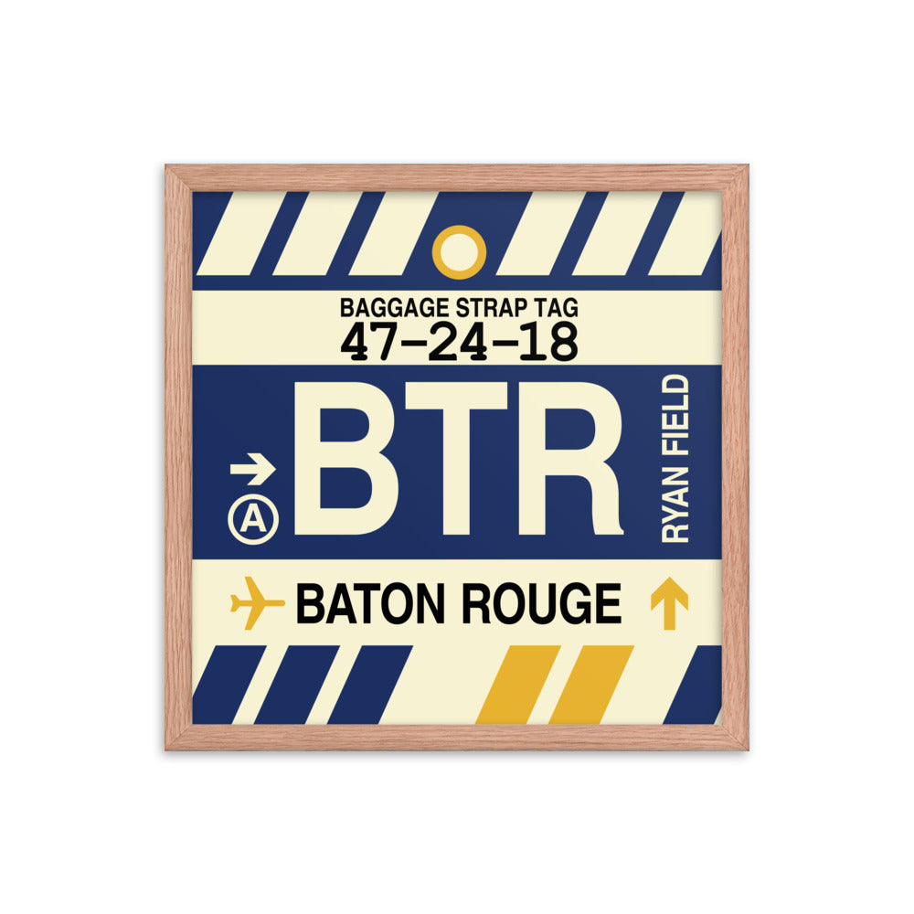 Travel-Themed Framed Print • BTR Baton Rouge • YHM Designs - Image 09