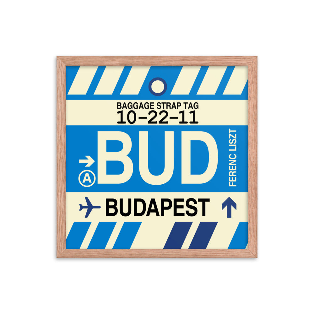 Travel-Themed Framed Print • BUD Budapest • YHM Designs - Image 09