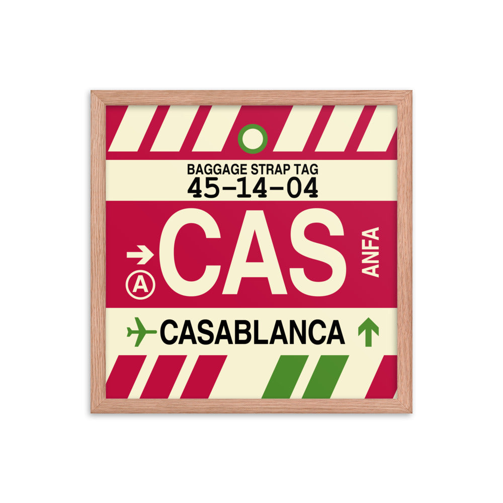 Travel-Themed Framed Print • CAS Casablanca Souvenir • YHM Designs - Image 09