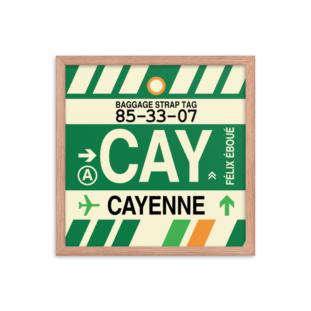 Travel-Themed Framed Print • CAY Cayenne Souvenir • YHM Designs - Image 09