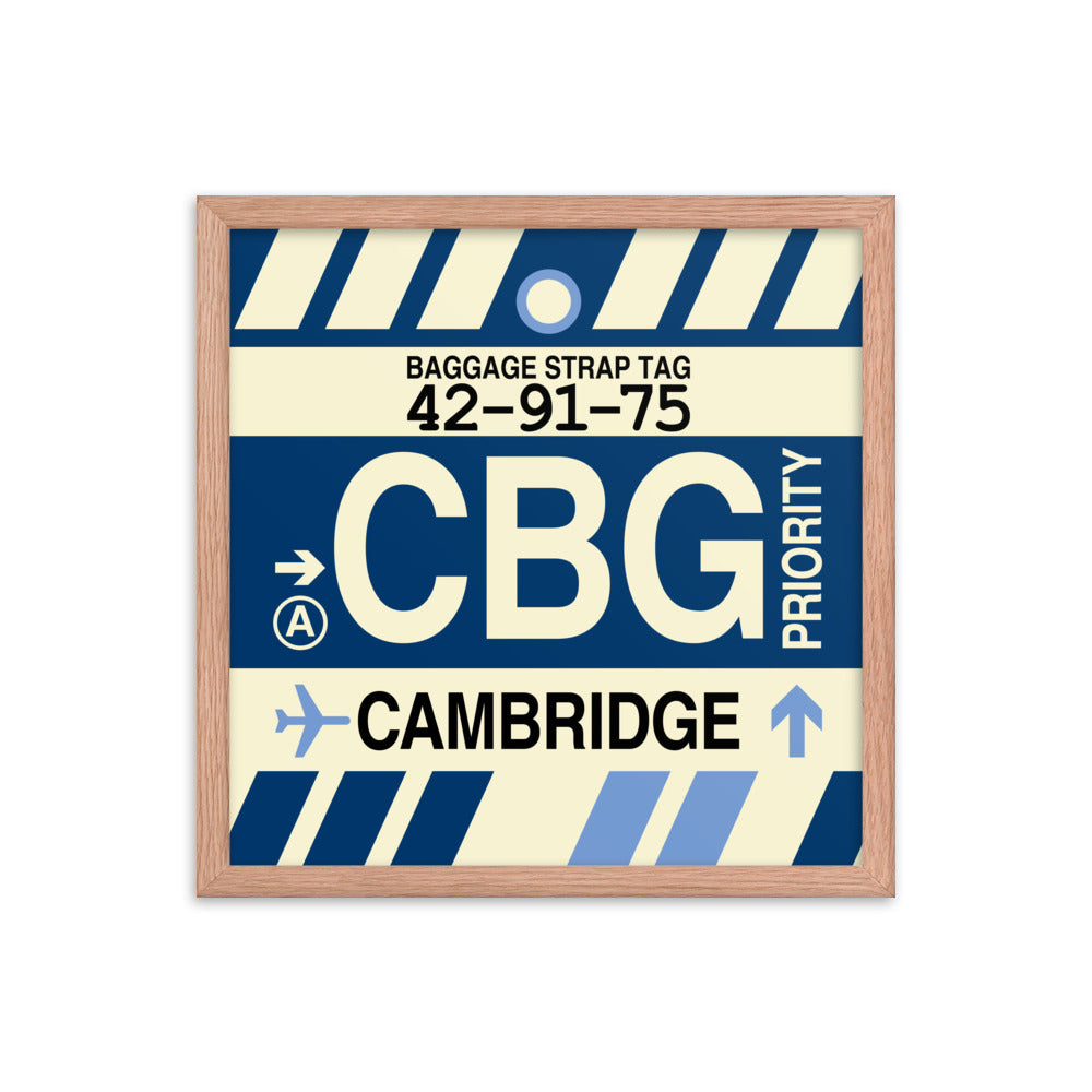 Travel-Themed Framed Print • CBG Cambridge • YHM Designs - Image 09