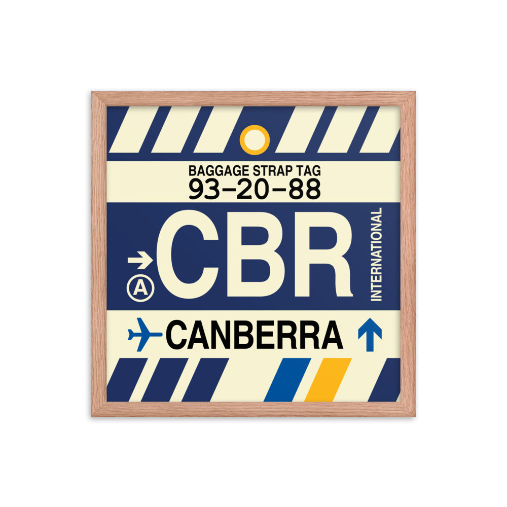 Travel-Themed Framed Print • CBR Canberra Souvenir • YHM Designs - Image 09