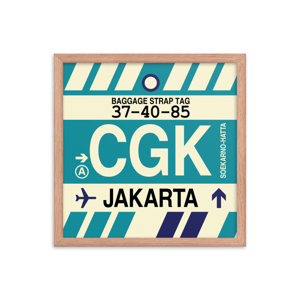 Travel-Themed Framed Print • CGK Jakarta • YHM Designs - Image 09