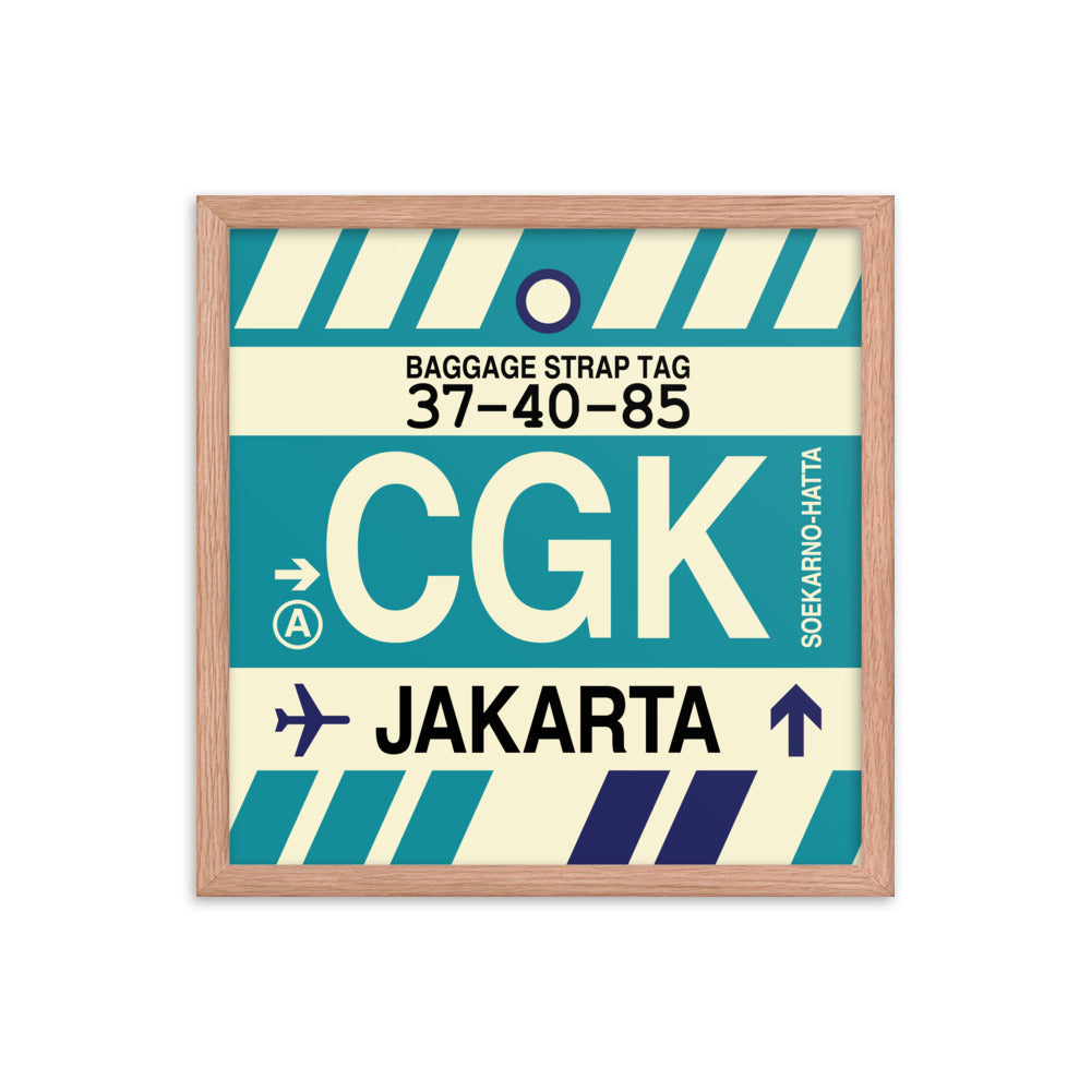 Travel-Themed Framed Print • CGK Jakarta Souvenir • YHM Designs - Image 09
