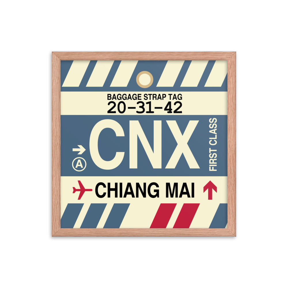 Travel-Themed Framed Print • CNX Chiang Mai Souvenir • YHM Designs - Image 09