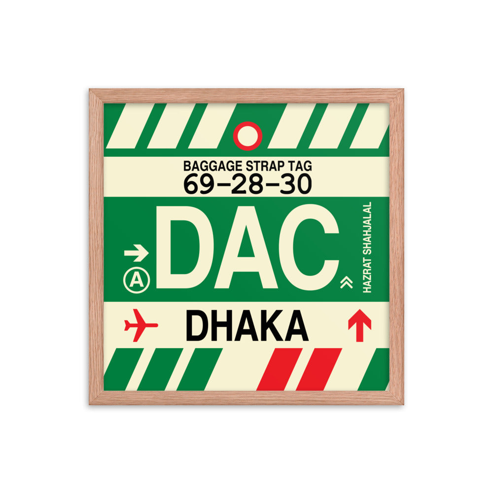Travel-Themed Framed Print • DAC Dhaka Souvenir • YHM Designs - Image 09