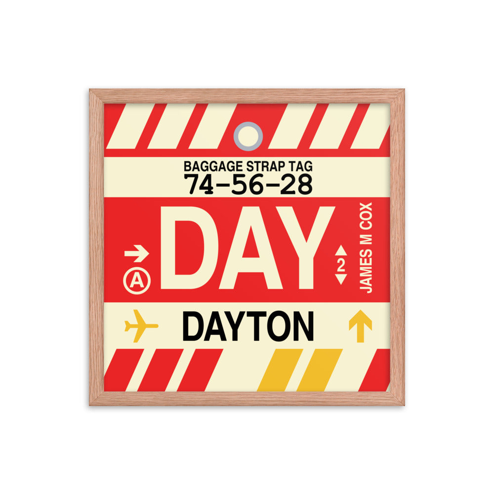 Travel-Themed Framed Print • DAY Dayton • YHM Designs - Image 09