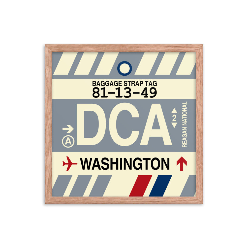 Travel-Themed Framed Print • DCA Washington • YHM Designs - Image 09