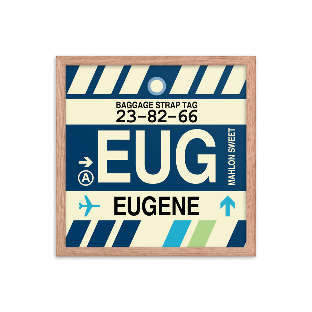 Travel-Themed Framed Print • EUG Eugene • YHM Designs - Image 09