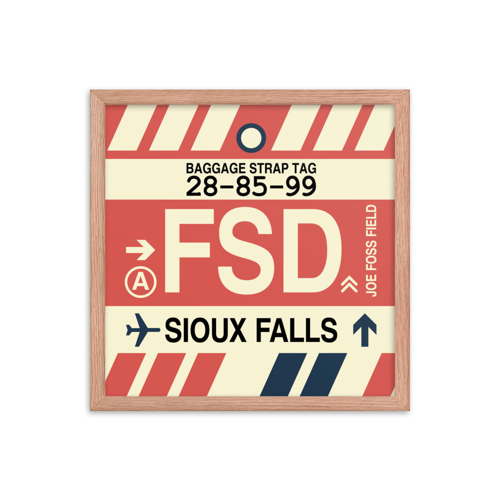 Travel-Themed Framed Print • FSD Sioux Falls • YHM Designs - Image 09