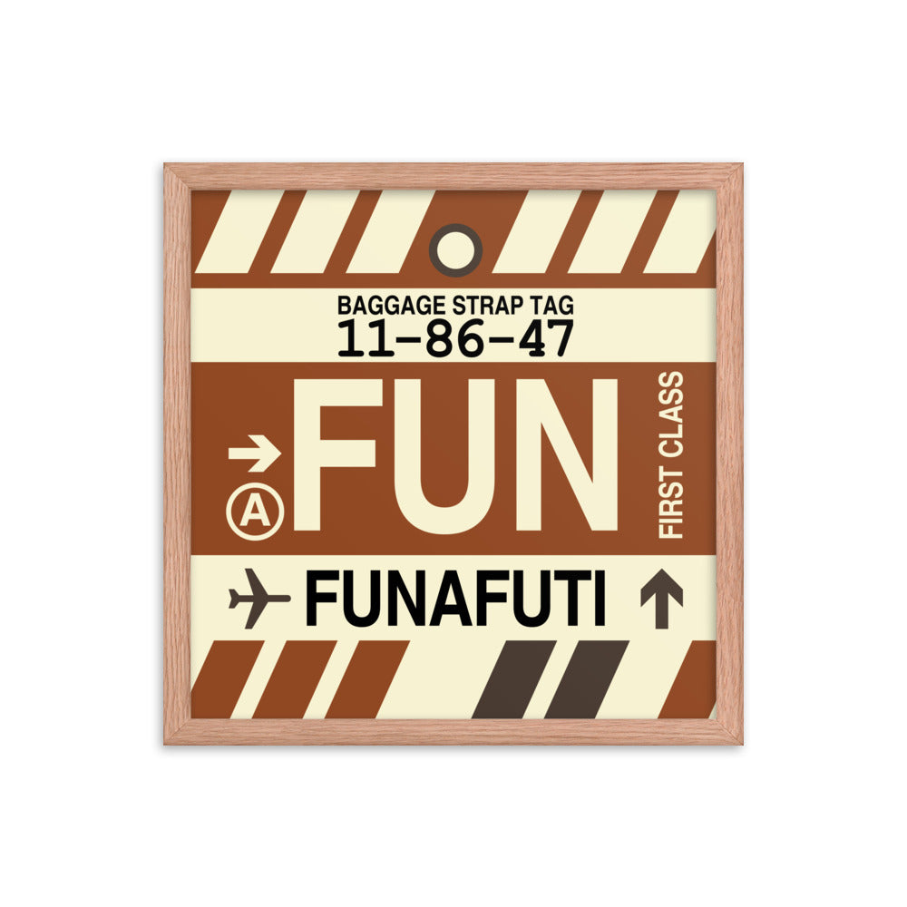 Travel-Themed Framed Print • FUN Funafuti Souvenir • YHM Designs - Image 09