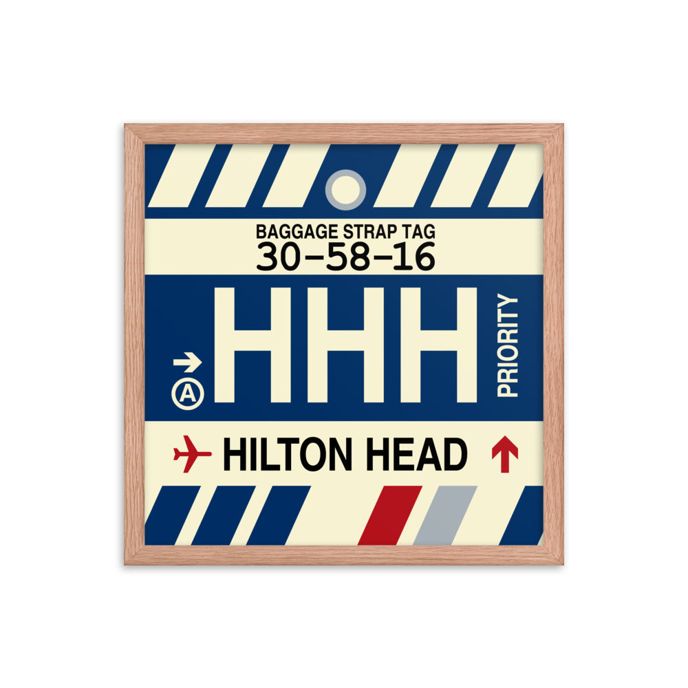 Travel-Themed Framed Print • HHH Hilton Head Island • YHM Designs - Image 09