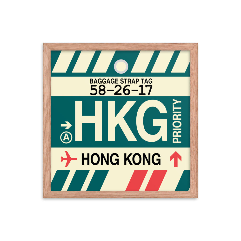 Travel-Themed Framed Print • HKG Hong Kong • YHM Designs - Image 09