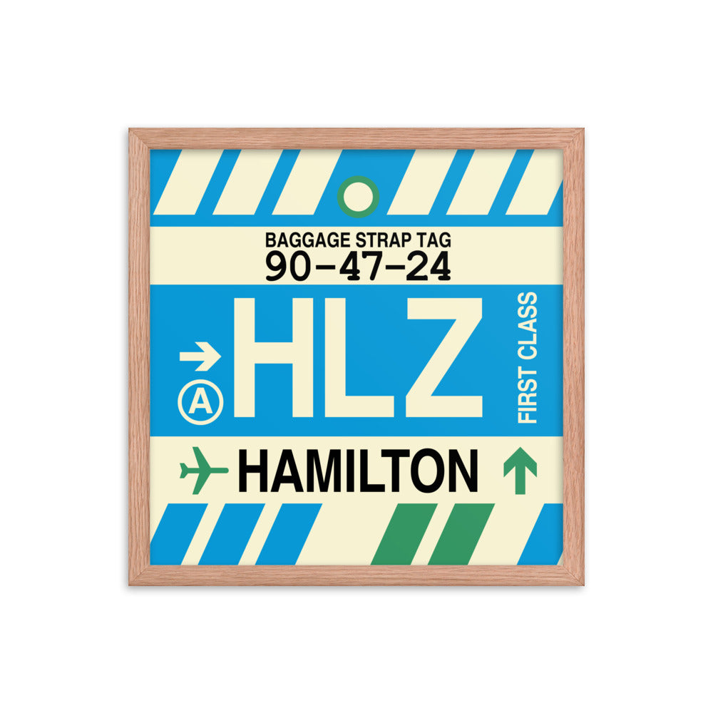 Travel-Themed Framed Print • HLZ Hamilton Souvenir • YHM Designs - Image 09