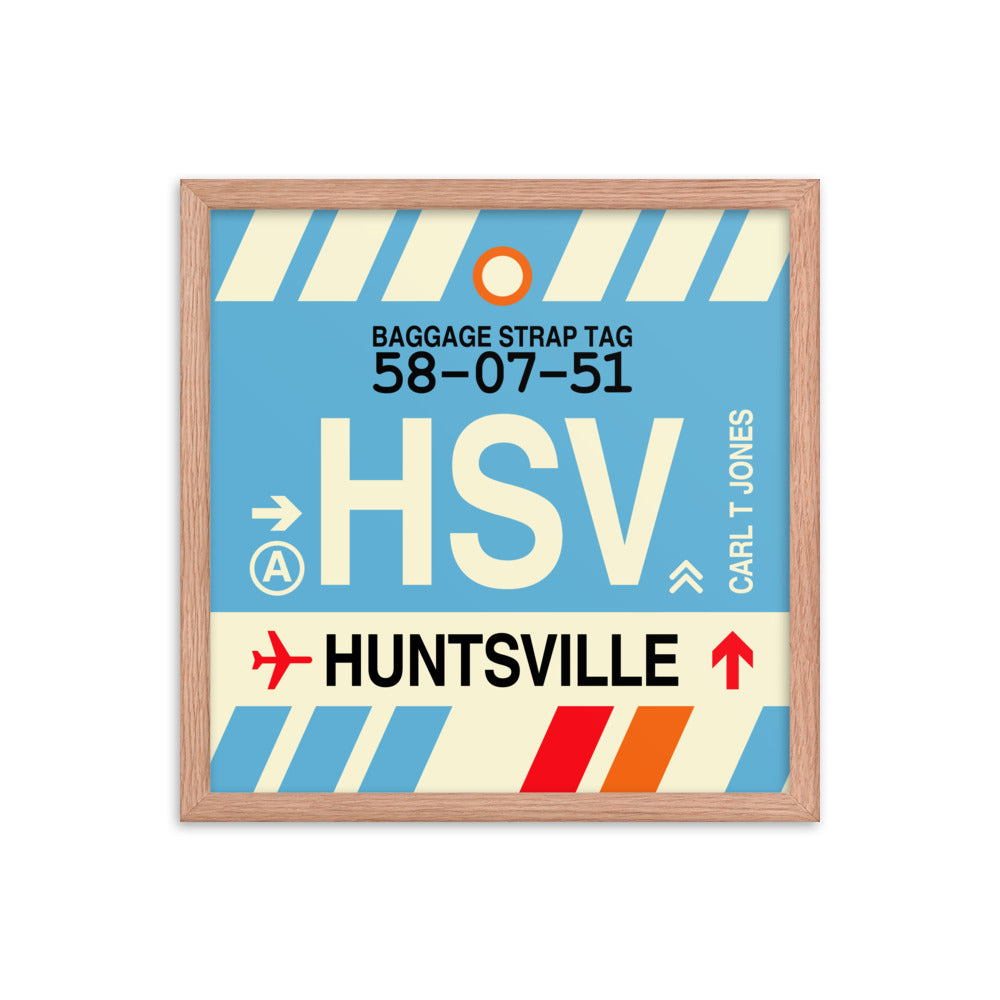Travel-Themed Framed Print • HSV Huntsville • YHM Designs - Image 09