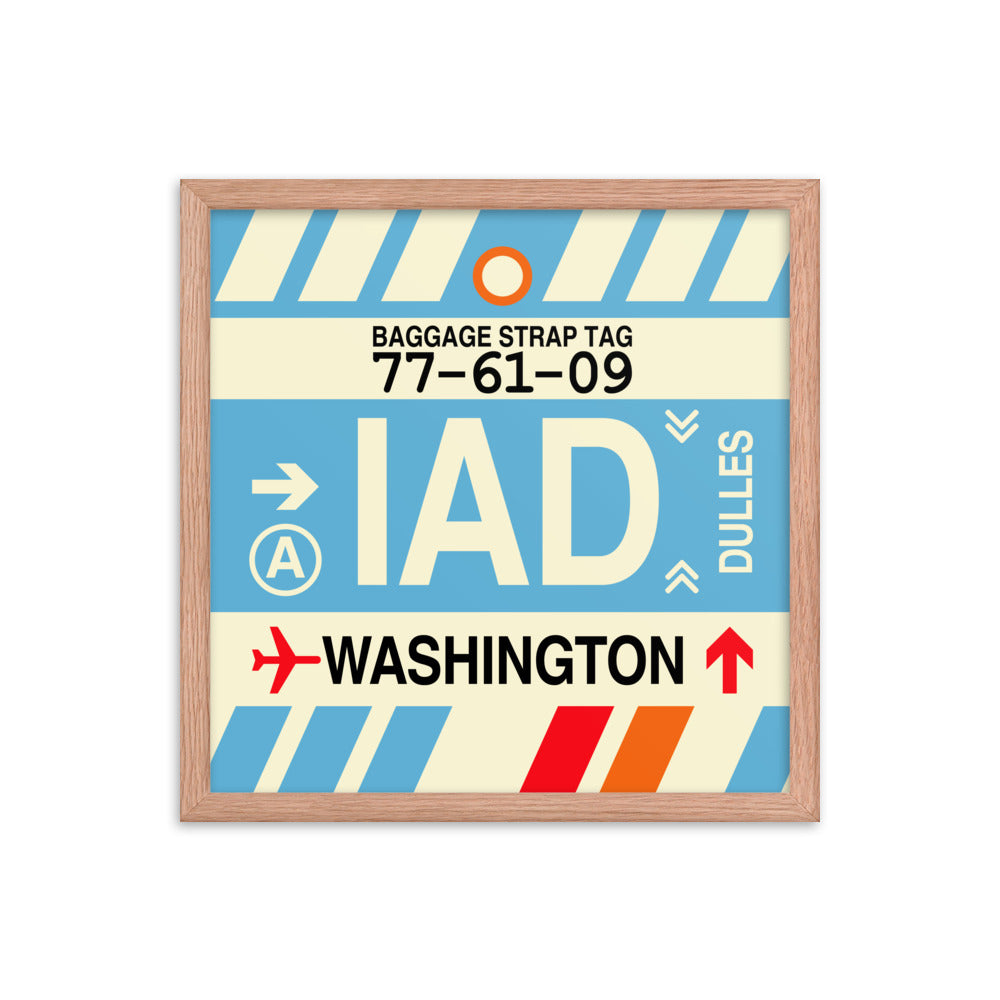 Travel-Themed Framed Print • IAD Washington • YHM Designs - Image 09