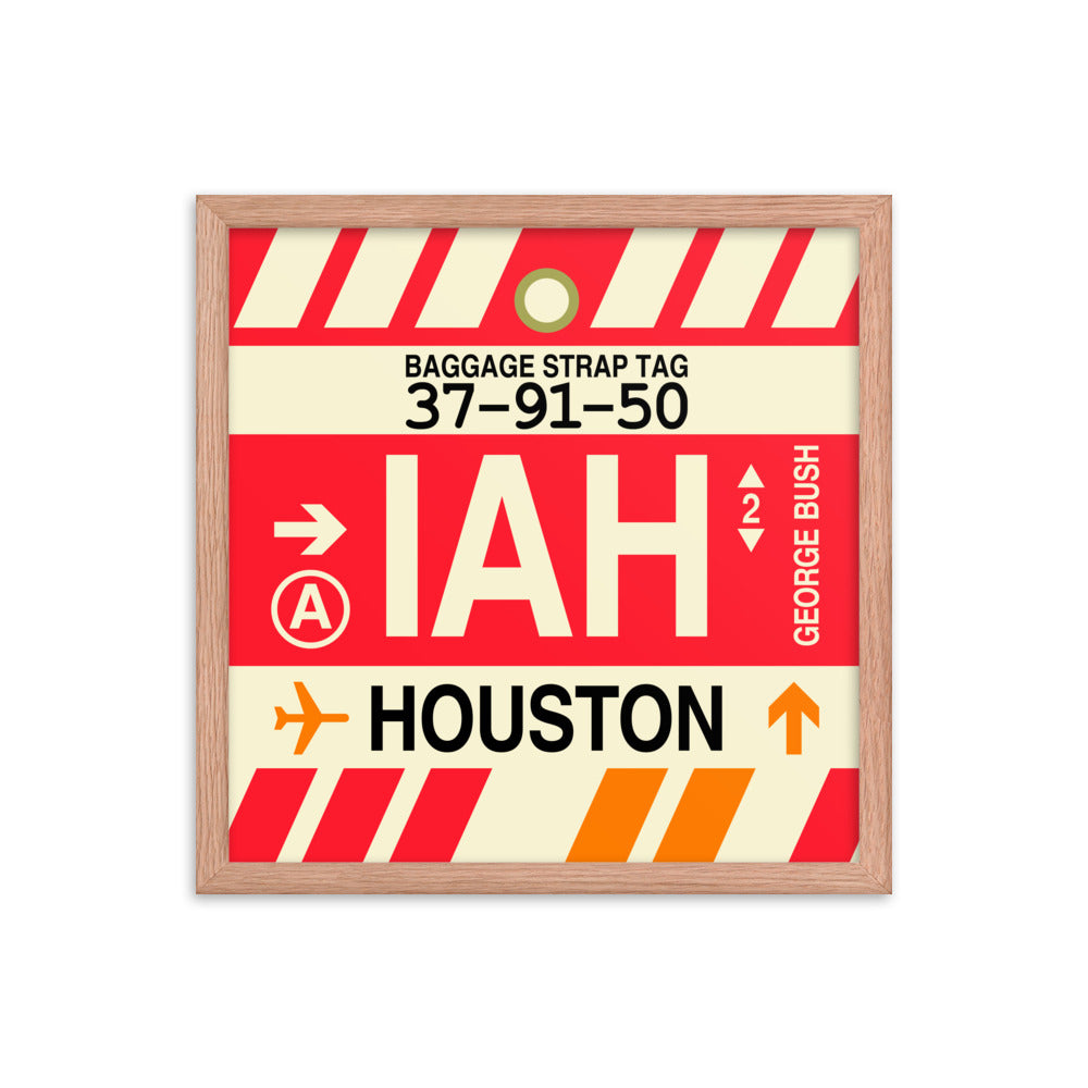 Travel-Themed Framed Print • IAH Houston • YHM Designs - Image 09