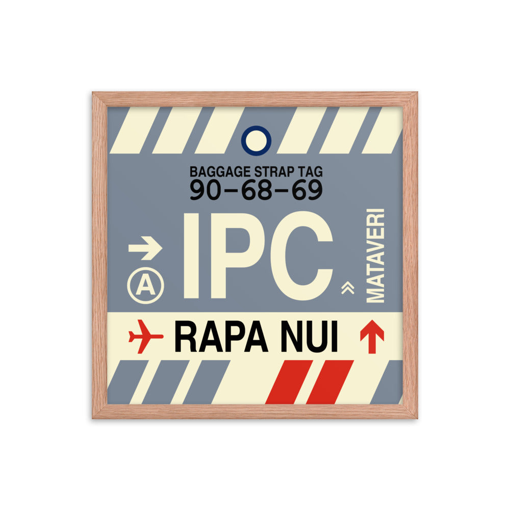 Travel-Themed Framed Print • IPC Rapa Nui • YHM Designs - Image 09