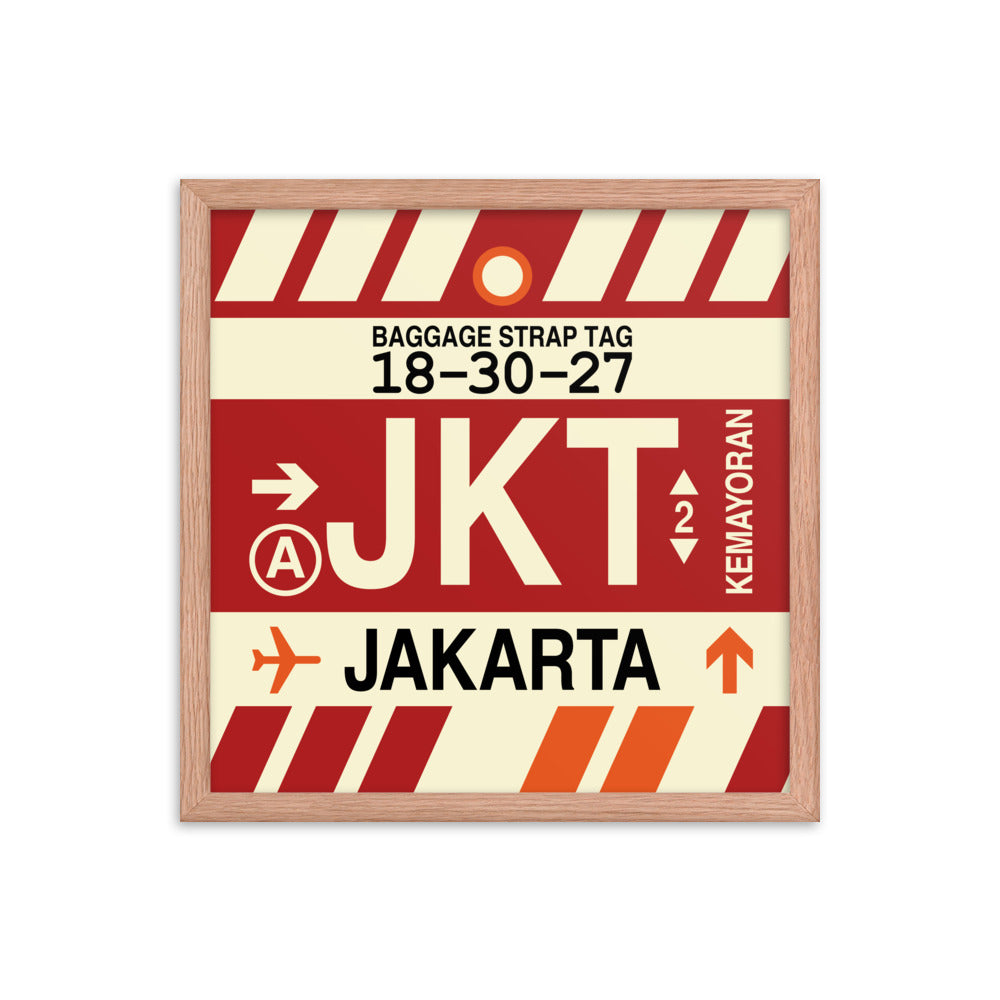 Travel-Themed Framed Print • JKT Jakarta Souvenir • YHM Designs - Image 09