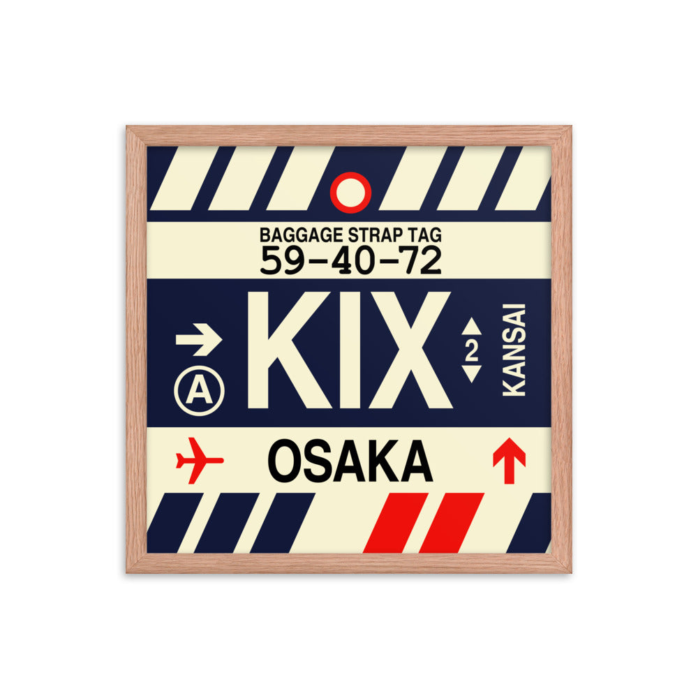 Travel-Themed Framed Print • KIX Osaka Souvenir • YHM Designs - Image 09