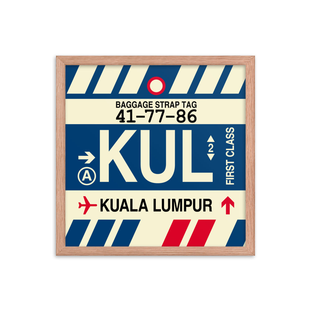 Travel-Themed Framed Print • KUL Kuala Lumpur Souvenir • YHM Designs - Image 09