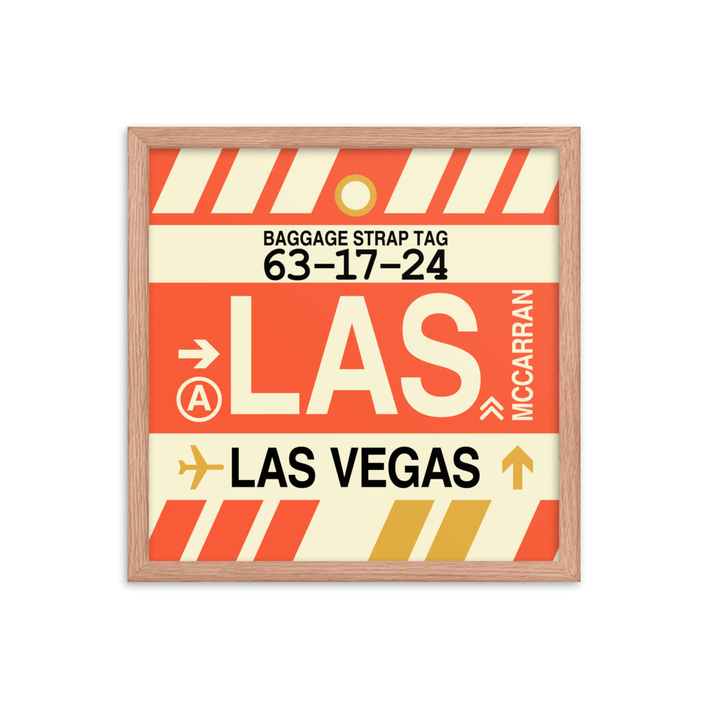 Travel-Themed Framed Print • LAS Las Vegas • YHM Designs - Image 09