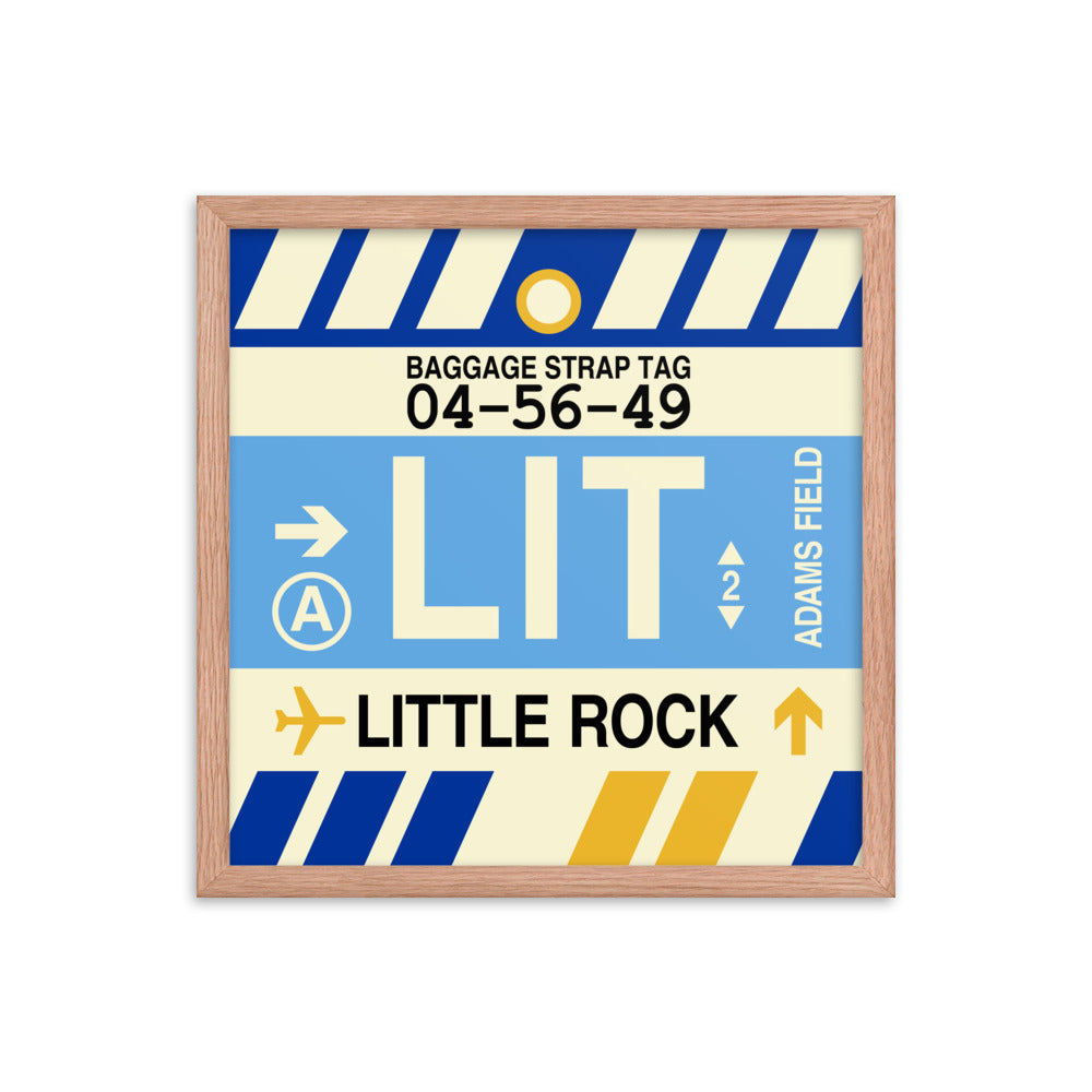 Travel-Themed Framed Print • LIT Little Rock • YHM Designs - Image 09