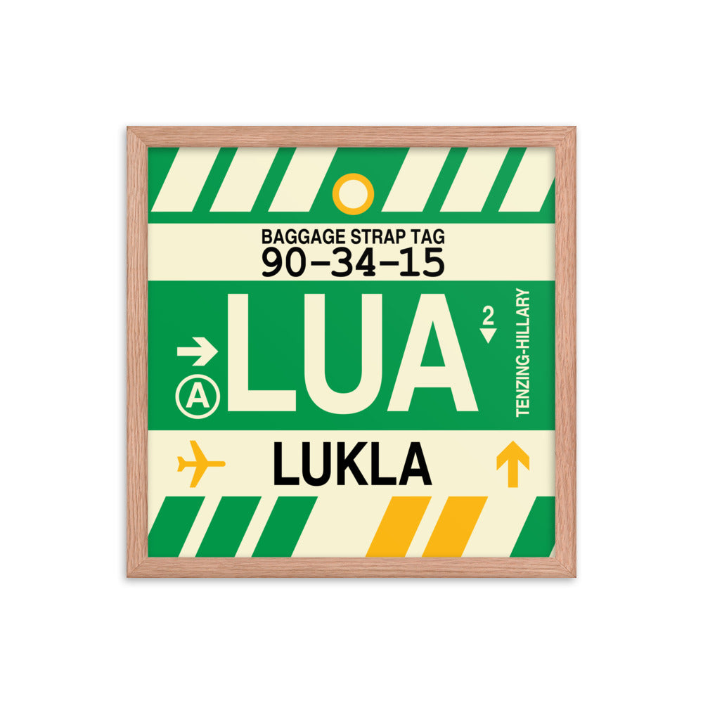 Travel-Themed Framed Print • LUA Lukla Souvenir • YHM Designs - Image 09