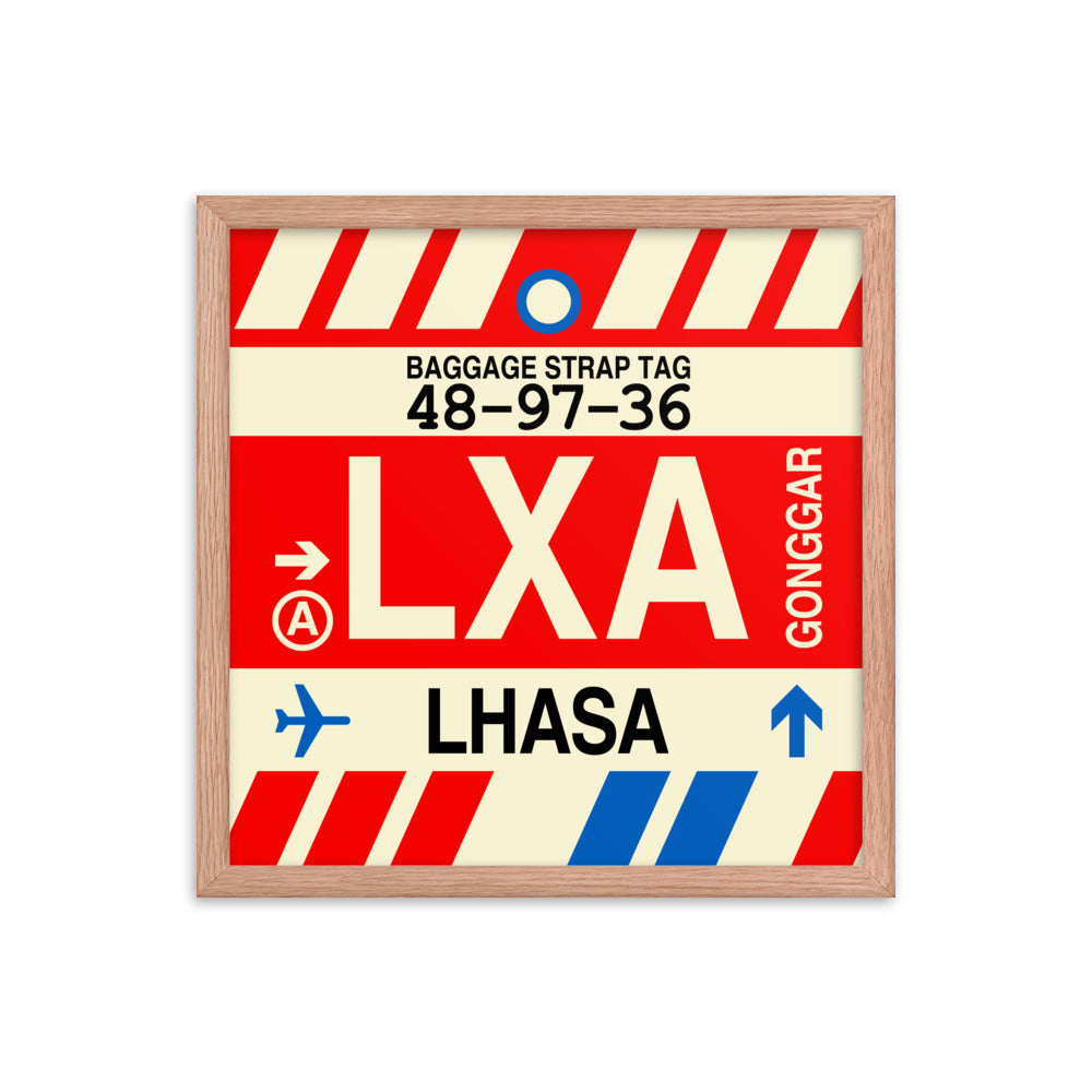 Travel-Themed Framed Print • LXA Lhasa Souvenir • YHM Designs - Image 09