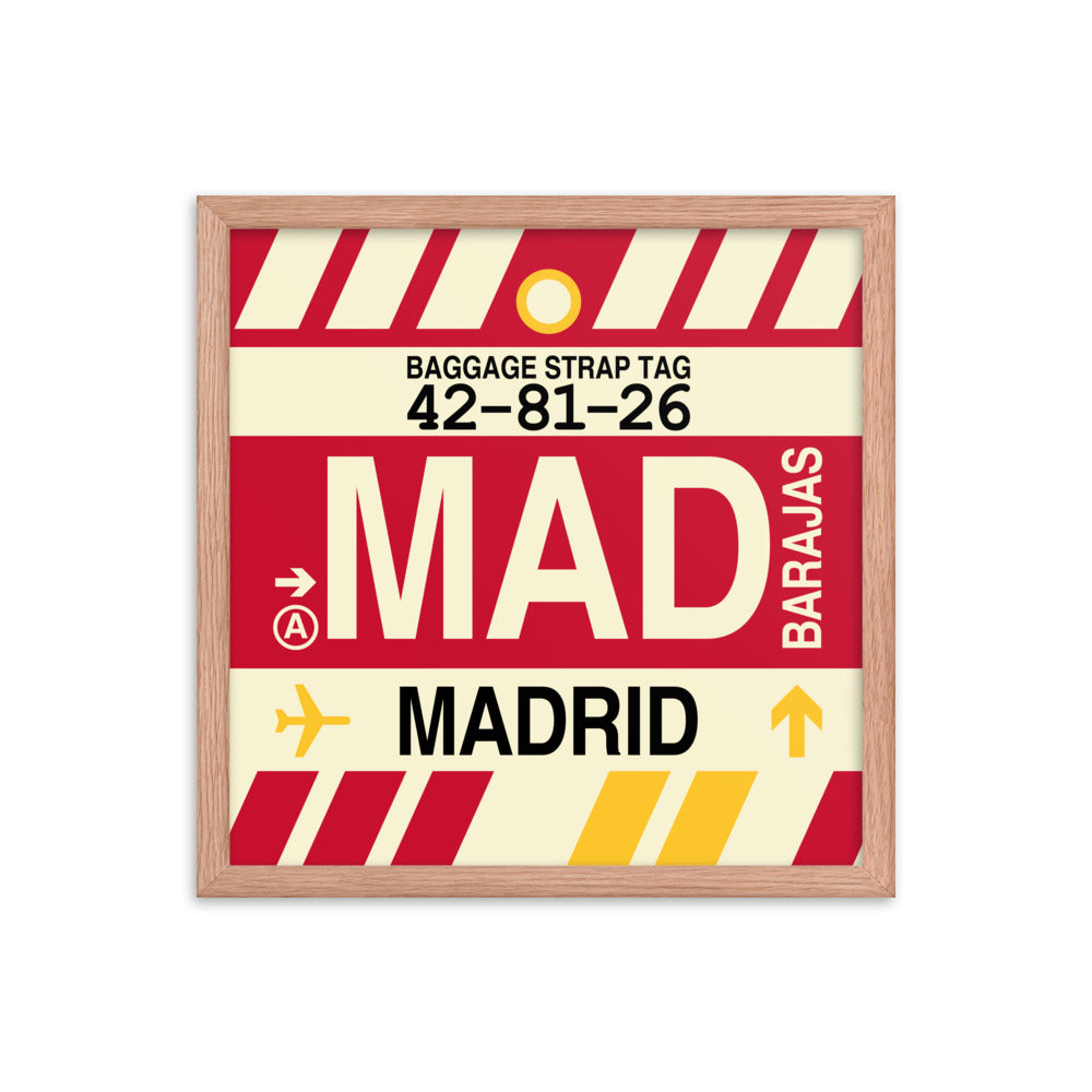 Travel-Themed Framed Print • MAD Madrid • YHM Designs - Image 09