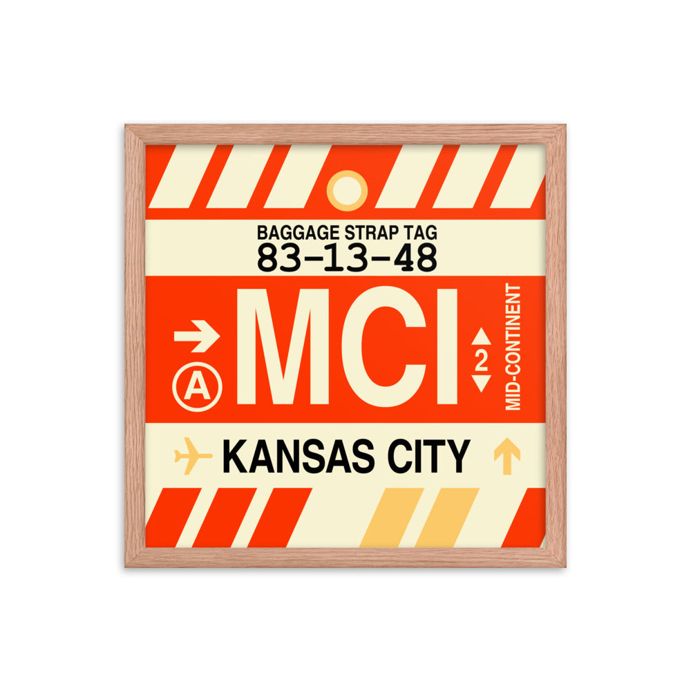 Travel-Themed Framed Print • MCI Kansas City • YHM Designs - Image 09