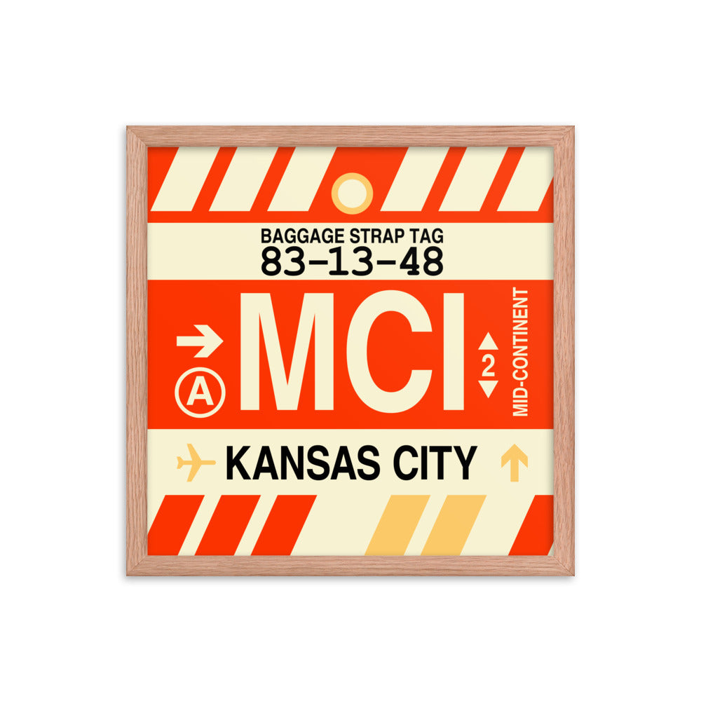 Travel-Themed Framed Print • MCI Kansas City Souvenir • YHM Designs - Image 09