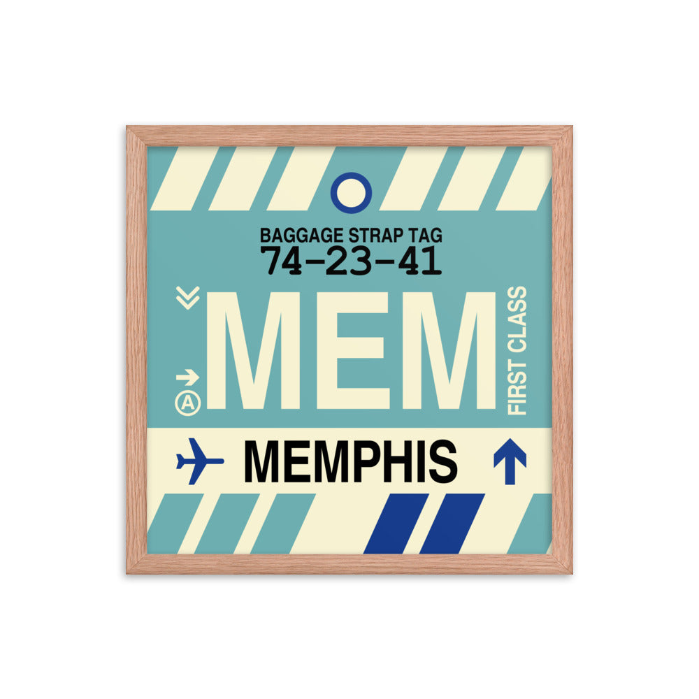 Travel-Themed Framed Print • MEM Memphis • YHM Designs - Image 09