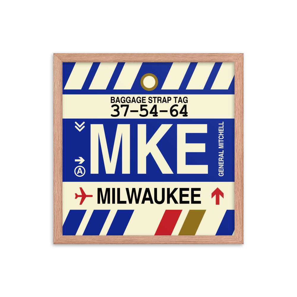 Travel-Themed Framed Print • MKE Milwaukee • YHM Designs - Image 09