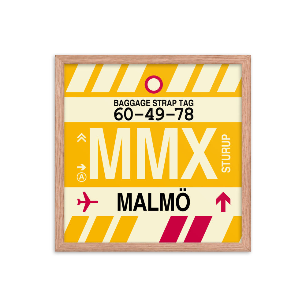 Travel-Themed Framed Print • MMX Malmo Souvenir • YHM Designs - Image 09