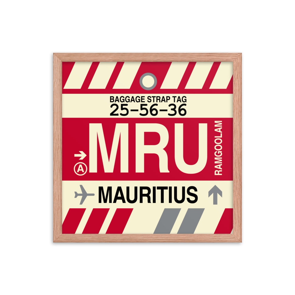 Travel-Themed Framed Print • MRU Port Louis Souvenir • YHM Designs - Image 09
