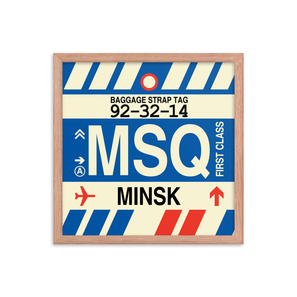Travel-Themed Framed Print • MSQ Minsk Souvenir • YHM Designs - Image 09