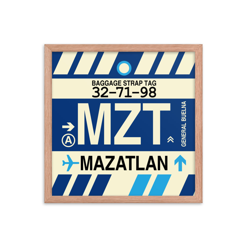 Travel-Themed Framed Print • MZT Mazatlan • YHM Designs - Image 09