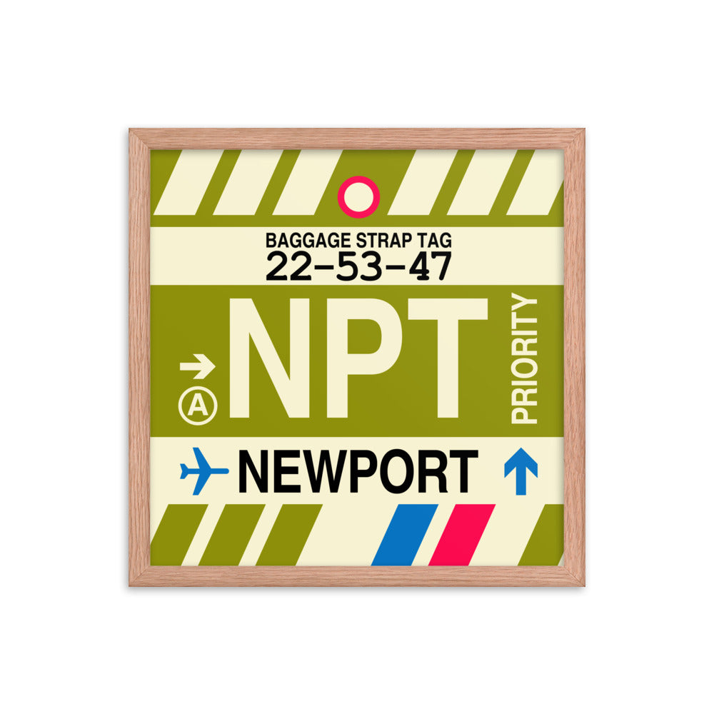 Travel-Themed Framed Print • NPT Newport • YHM Designs - Image 09