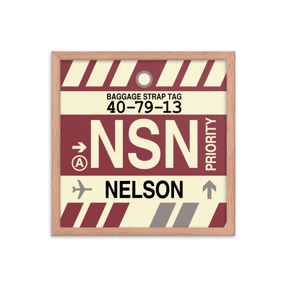 Travel-Themed Framed Print • NSN Nelson Souvenir • YHM Designs - Image 09