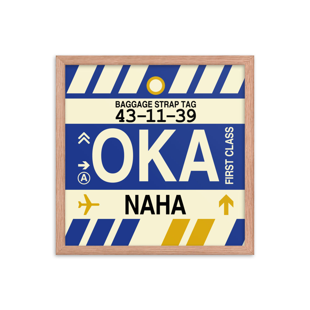 Travel-Themed Framed Print • OKA Naha (Okinawa) Souvenir • YHM Designs - Image 09